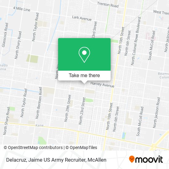 Mapa de Delacruz, Jaime US Army Recruiter