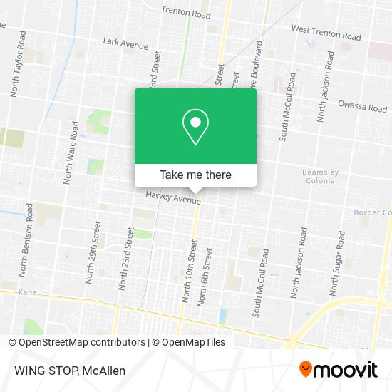 WING STOP map