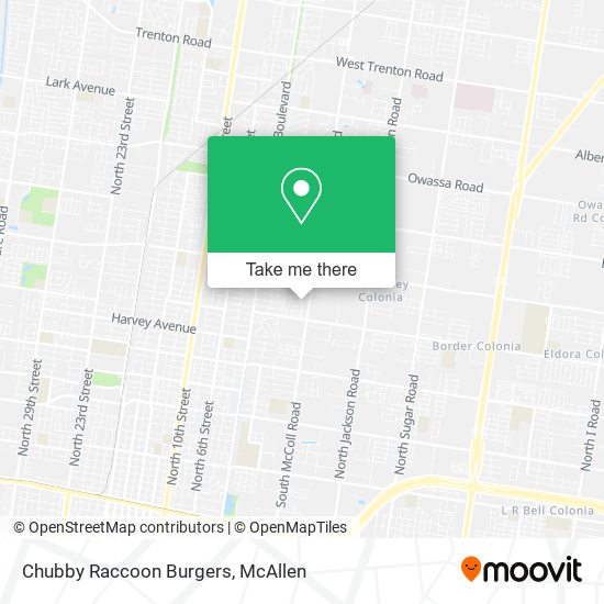 Chubby Raccoon Burgers map