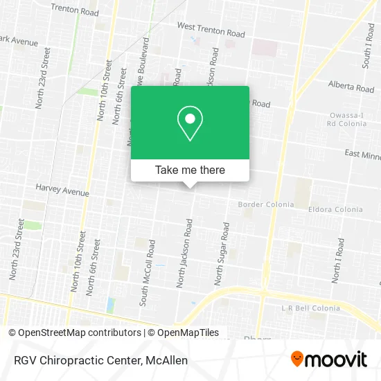 RGV Chiropractic Center map