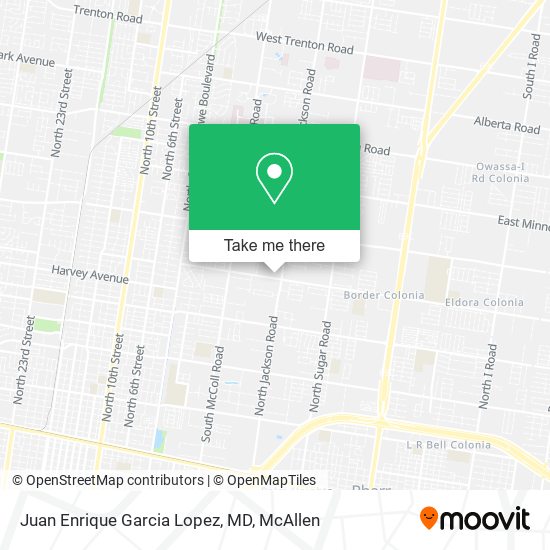 Juan Enrique Garcia Lopez, MD map