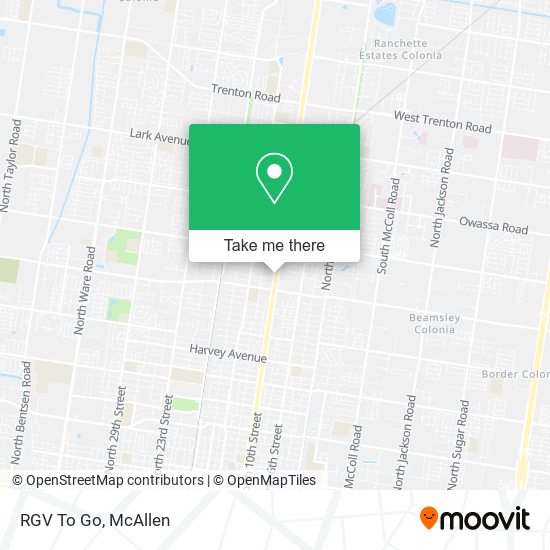 Mapa de RGV To Go