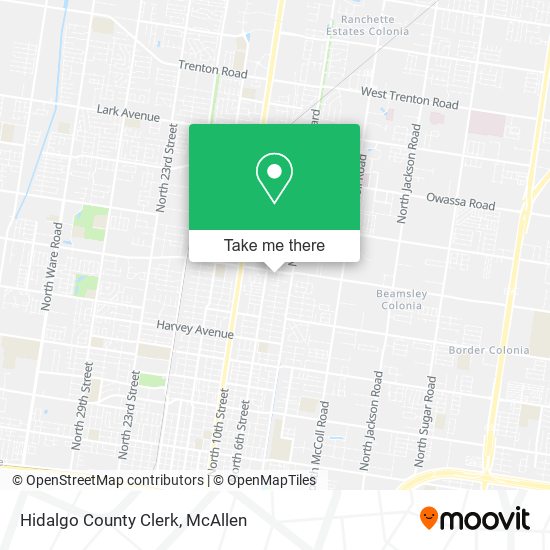 Hidalgo County Clerk map