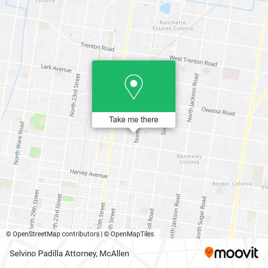 Selvino Padilla Attorney map