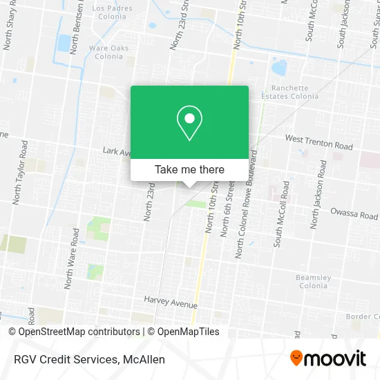 RGV Credit Services map