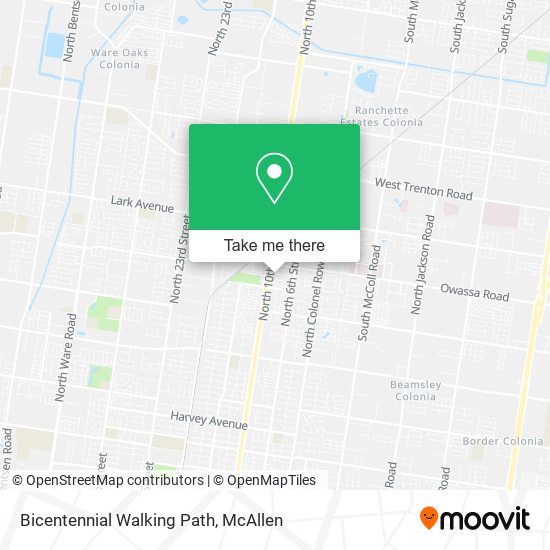 Mapa de Bicentennial Walking Path
