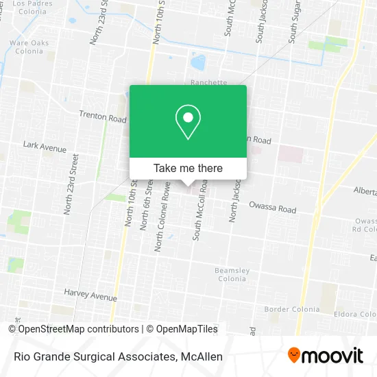 Rio Grande Surgical Associates map