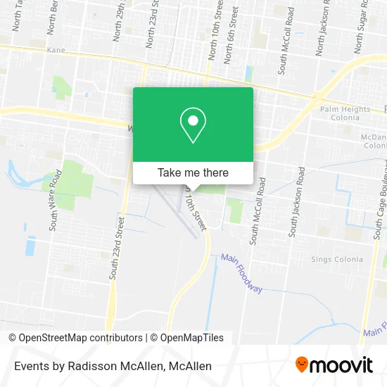 Events by Radisson McAllen map