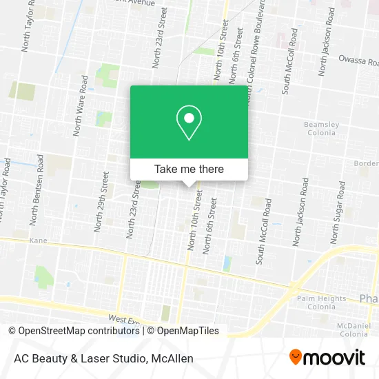 Mapa de AC Beauty & Laser Studio
