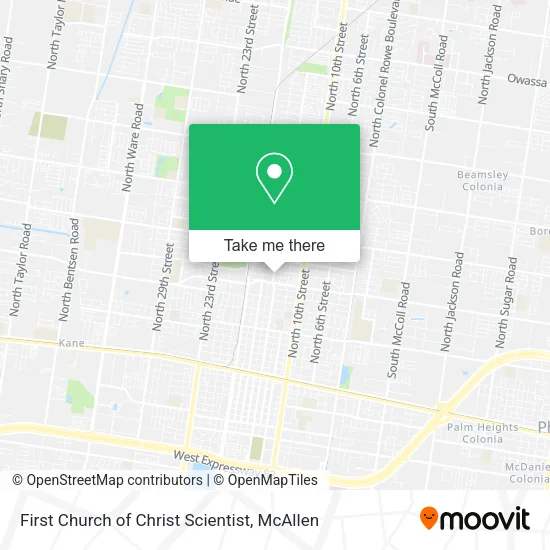First Church of Christ Scientist map
