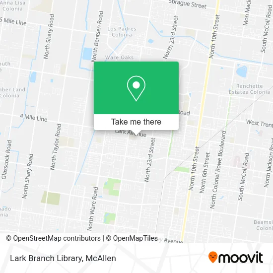 Mapa de Lark Branch Library