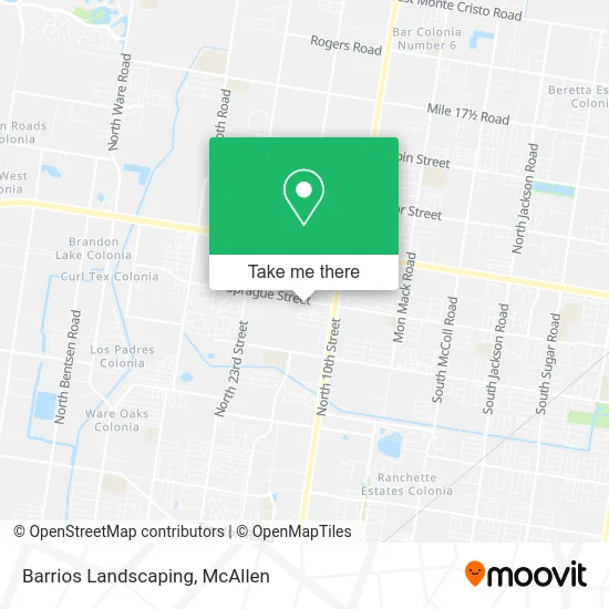 Barrios Landscaping map