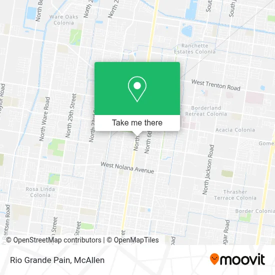 Rio Grande Pain map