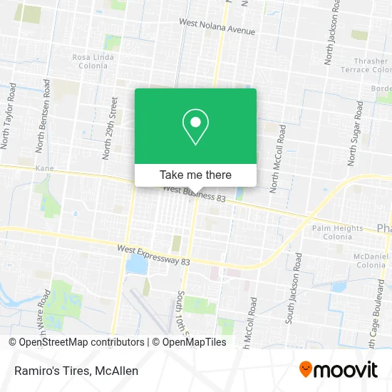 Ramiro's Tires map