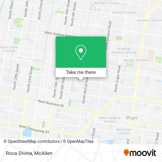 Roca Divina map