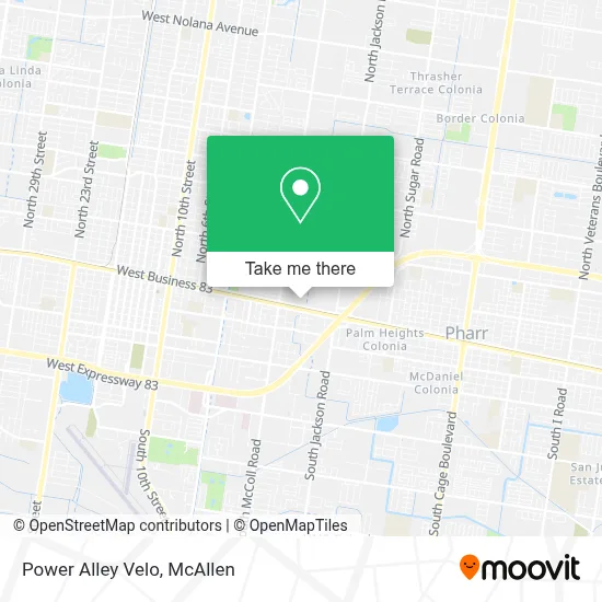 Power Alley Velo map