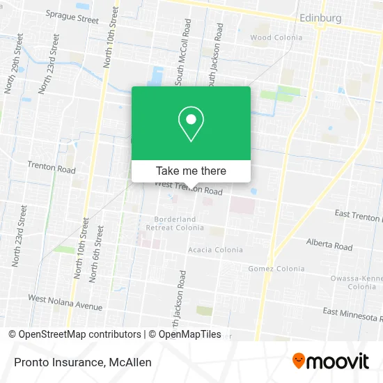 Pronto Insurance map