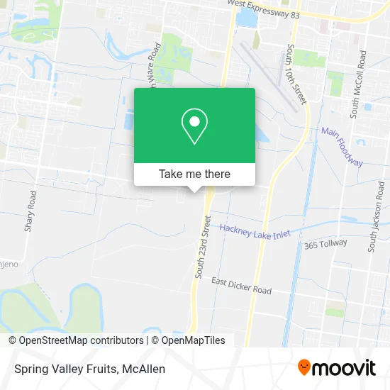 Spring Valley Fruits map