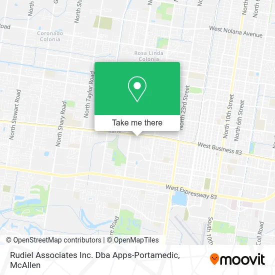 Rudiel Associates Inc. Dba Apps-Portamedic map