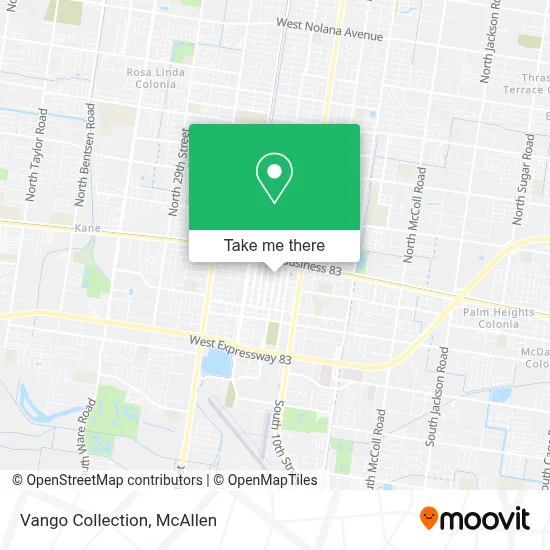 Vango Collection map