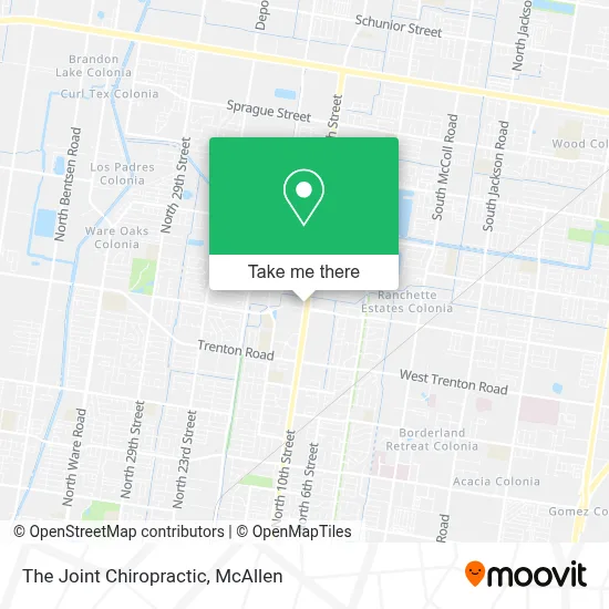 The Joint Chiropractic map