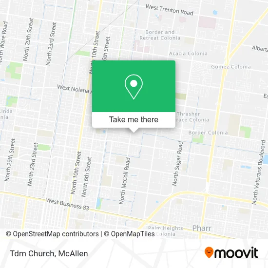 Tdm Church map