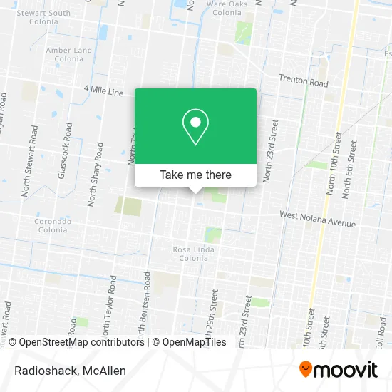 Radioshack map