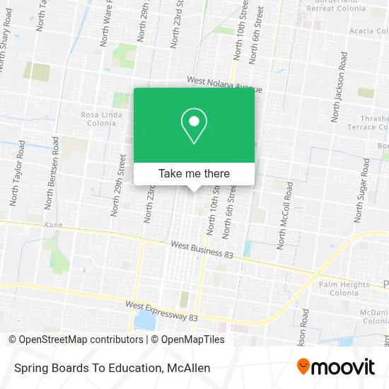 Spring Boards To Education map
