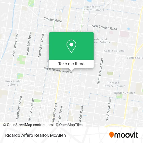 Ricardo Alfaro Realtor map
