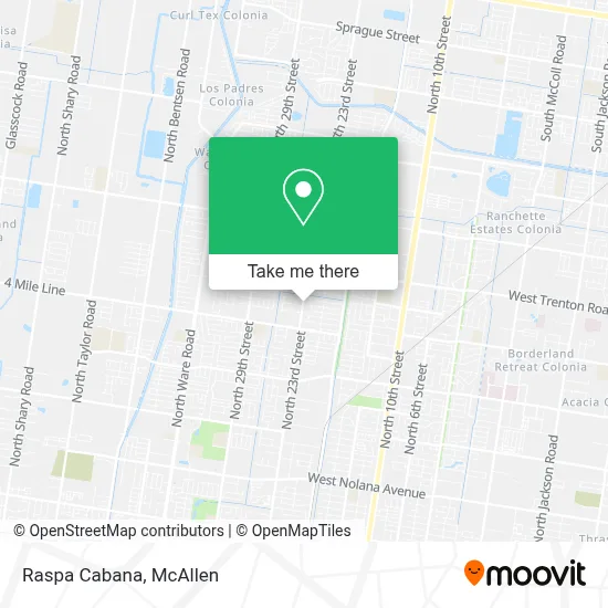 Raspa Cabana map