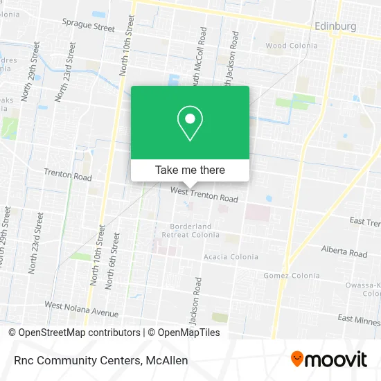 Rnc Community Centers map
