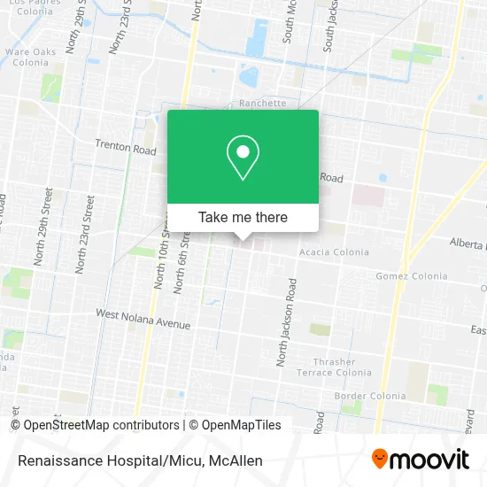 Renaissance Hospital/Micu map