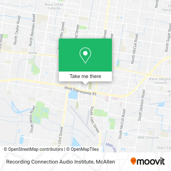 Recording Connection Audio Institute map