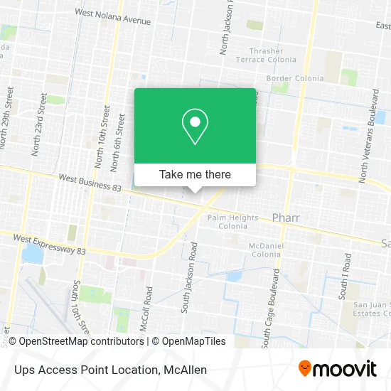 Ups Access Point Location map