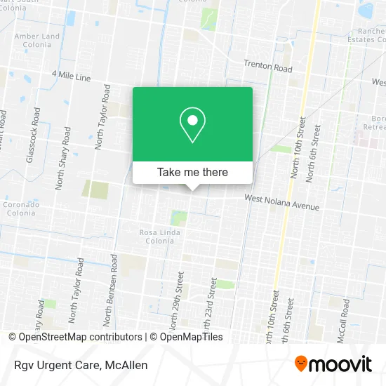 Rgv Urgent Care map