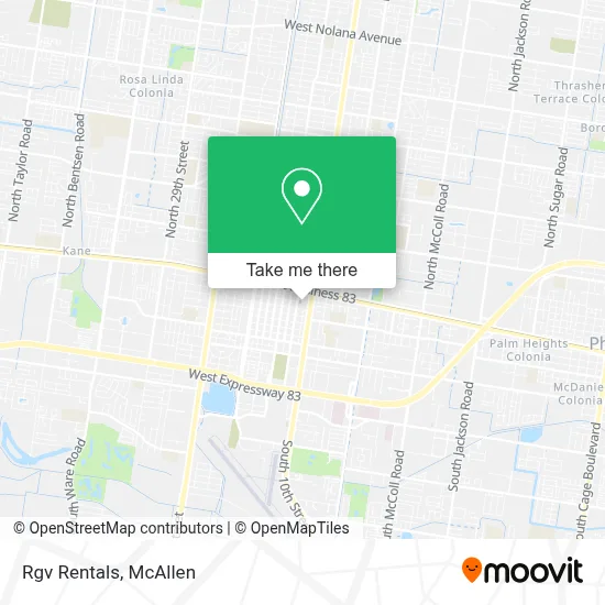 Rgv Rentals map