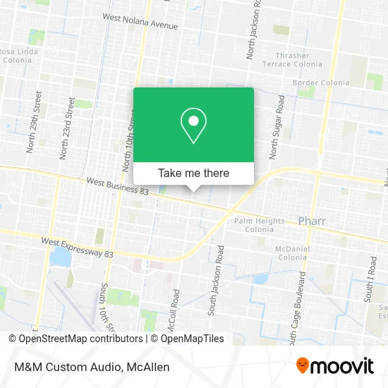 M&M Custom Audio map