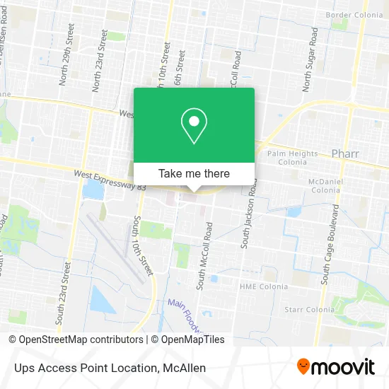 Ups Access Point Location map