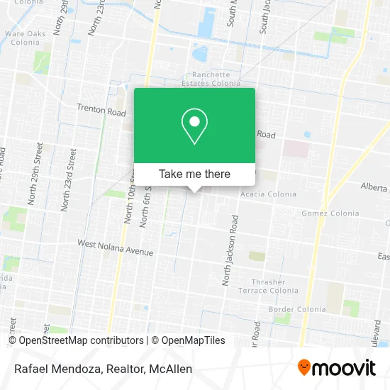 Rafael Mendoza, Realtor map