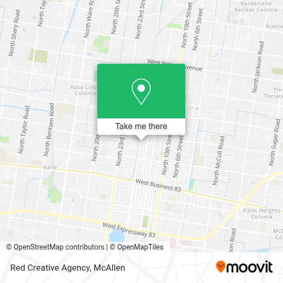 Red Creative Agency map