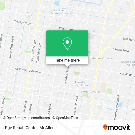 Rgv Rehab Center map