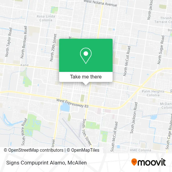 Signs Compuprint Alamo map