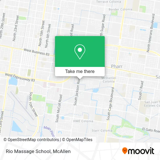 Rio Massage School map