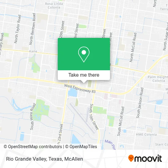Rio Grande Valley, Texas map