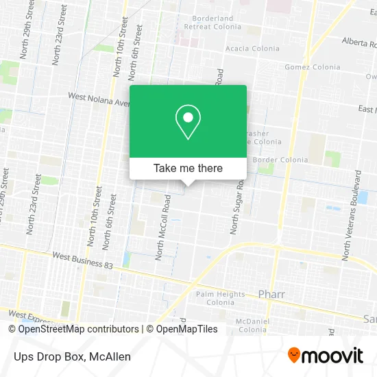 Ups Drop Box map