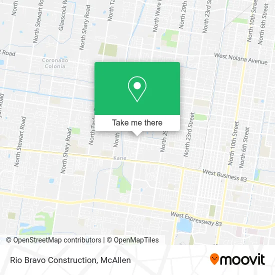 Rio Bravo Construction map