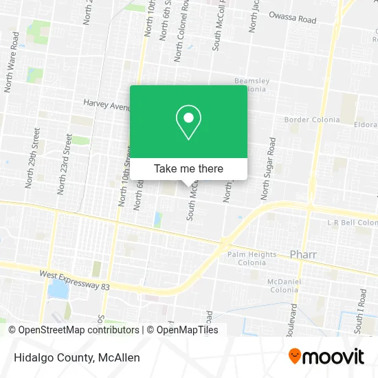 Hidalgo County map