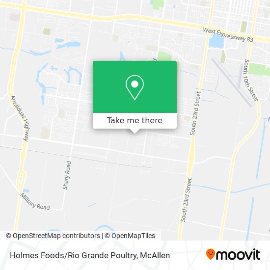 Holmes Foods / Rio Grande Poultry map