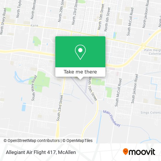 Mapa de Allegiant Air Flight 417