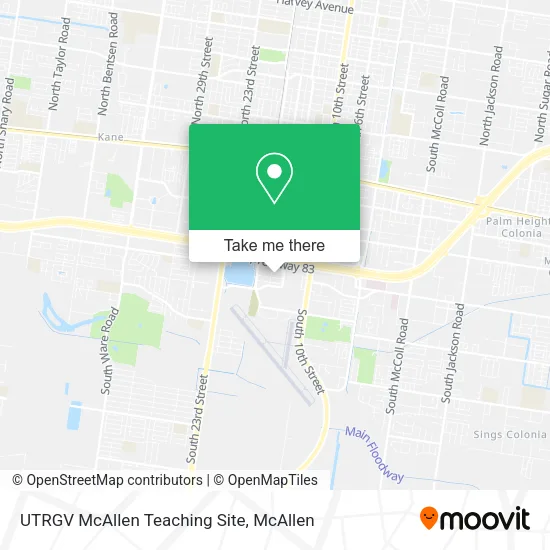 UTRGV McAllen Teaching Site map